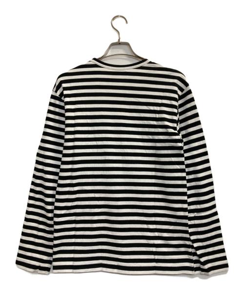 COMME des GARCONS（コムデギャルソン）COMME des GARCONS (コムデギャルソン) ボーダーカットソー ブラック×ホワイト サイズ:Ｍの古着・服飾アイテム