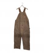 CarHarttカーハート）の古着「ダブルニーダックオーバーオール」｜ブラウン