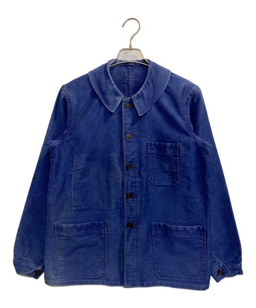 VETVOR（ー）VETVOR (ー) フレンチワークジャケット ブルー サイズ:記載なし(実寸サイズ参考)の古着・服飾アイテム
