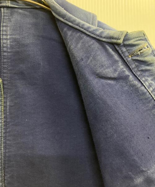 VETVOR（ー）VETVOR (ー) フレンチワークジャケット ブルー サイズ:記載なし(実寸サイズ参考)の古着・服飾アイテム