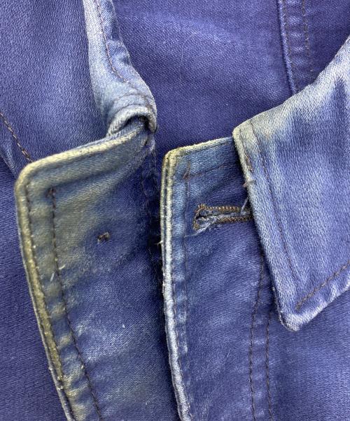 VETVOR（ー）VETVOR (ー) フレンチワークジャケット ブルー サイズ:記載なし(実寸サイズ参考)の古着・服飾アイテム