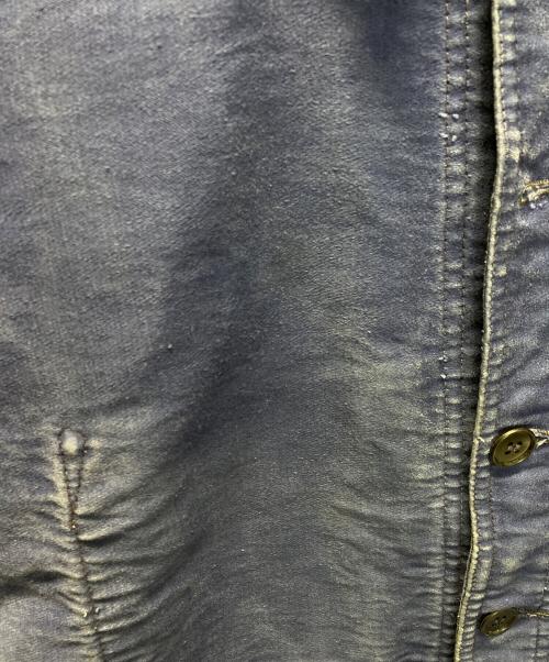 VETVOR（ー）VETVOR (ー) フレンチワークジャケット ブルー サイズ:記載なし(実寸サイズ参考)の古着・服飾アイテム