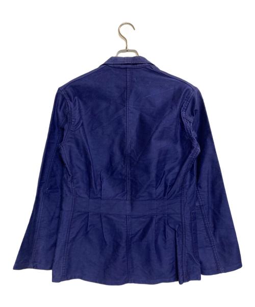 le mont rouge（ル・モン・ルージュ）le mont rouge (ル・モン・ルージュ) モールスキンテーラードジャケット ネイビー サイズ:記載なし(実寸サイズ参考)の古着・服飾アイテム