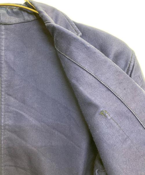 le mont rouge（ル・モン・ルージュ）le mont rouge (ル・モン・ルージュ) モールスキンテーラードジャケット ネイビー サイズ:記載なし(実寸サイズ参考)の古着・服飾アイテム