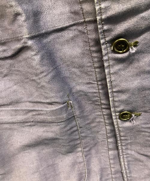 le mont rouge（ル・モン・ルージュ）le mont rouge (ル・モン・ルージュ) モールスキンテーラードジャケット ネイビー サイズ:記載なし(実寸サイズ参考)の古着・服飾アイテム