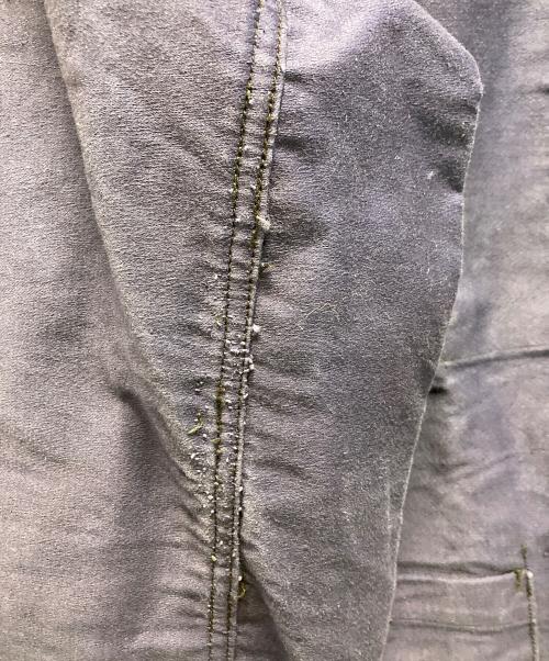 le mont rouge（ル・モン・ルージュ）le mont rouge (ル・モン・ルージュ) モールスキンテーラードジャケット ネイビー サイズ:記載なし(実寸サイズ参考)の古着・服飾アイテム