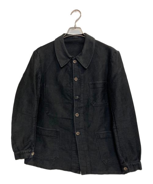 不明（不明）不明 (フメイ) ヴィンテージフレンチワークジャケット ブラック サイズ:記載なし(実寸サイズ参考)の古着・服飾アイテム