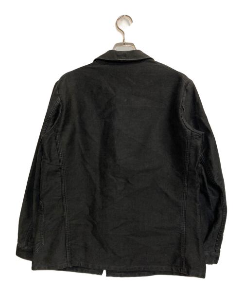 不明（不明）不明 (フメイ) ヴィンテージフレンチワークジャケット ブラック サイズ:記載なし(実寸サイズ参考)の古着・服飾アイテム