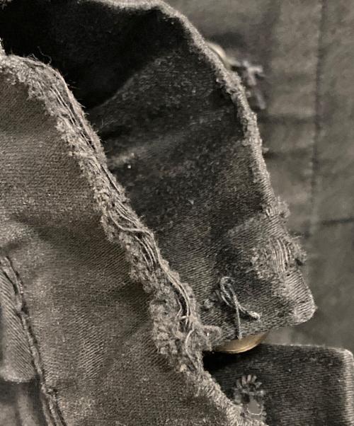 不明（不明）不明 (フメイ) ヴィンテージフレンチワークジャケット ブラック サイズ:記載なし(実寸サイズ参考)の古着・服飾アイテム