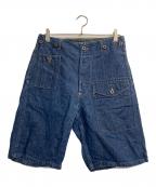 NIGEL CABOURNナイジェルケーボン）の古着「デニムハーフパンツ」｜インディゴ