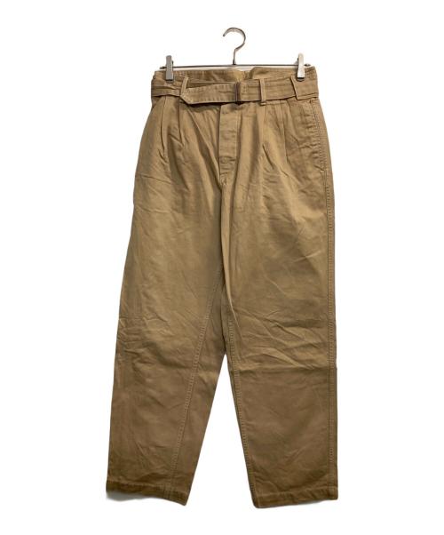 COMOLI（コモリ）COMOLI (コモリ) ベルテッドパンツ カーキ サイズ:1の古着・服飾アイテム