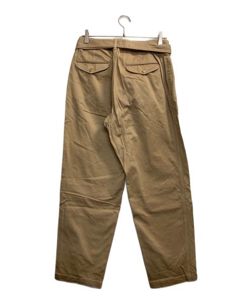 COMOLI（コモリ）COMOLI (コモリ) ベルテッドパンツ カーキ サイズ:1の古着・服飾アイテム