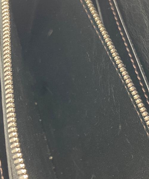 WILDSWANS（ワイルドスワンズ）WILDSWANS (ワイルドスワンズ) WAVE レザーロングウォレット ブラックの古着・服飾アイテム