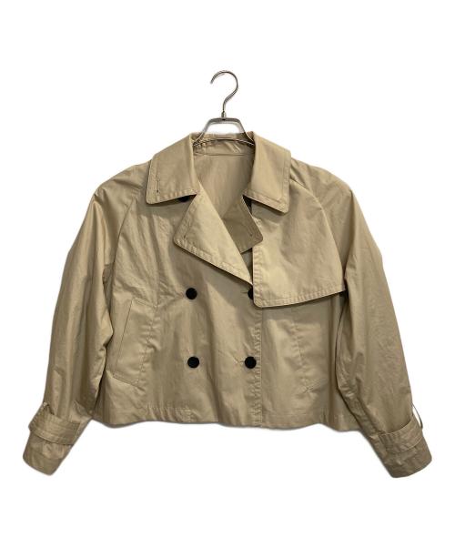 SHIPS（シップス）SHIPS (シップス) タイプライターボリュームスリーブショートトレンチコート カーキ サイズ:36の古着・服飾アイテム