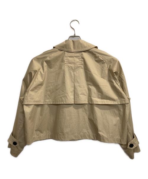 SHIPS（シップス）SHIPS (シップス) タイプライターボリュームスリーブショートトレンチコート カーキ サイズ:36の古着・服飾アイテム