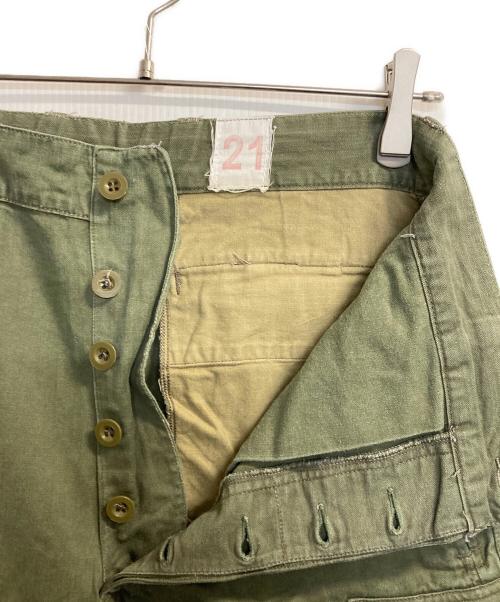 French Army（フランス軍）French Army (フレンチアーミー) M-47カーゴパンツ グリーン サイズ:21の古着・服飾アイテム