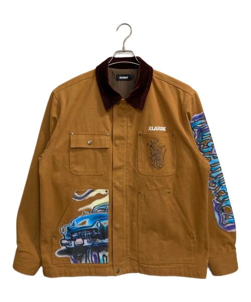 X-LARGE（エクストララージ）X-LARGE (エクストララージ) SHIRT KING PHADE グラフィティワークジャケット カーキ サイズ:Ⅼの古着・服飾アイテム