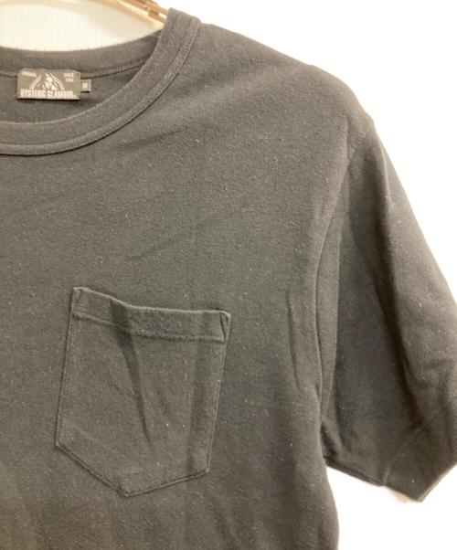 Hysteric Glamour（ヒステリックグラマー）Hysteric Glamour (ヒステリックグラマー) ガール&トランプバックプリントTシャツ ブラック サイズ:Ｍの古着・服飾アイテム