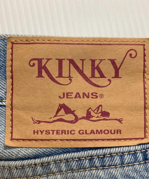 Hysteric Glamour（ヒステリックグラマー）Hysteric Glamour (ヒステリックグラマー) コラージュパッチリメイクテーパードデニムパンツ インディゴ サイズ:31の古着・服飾アイテム