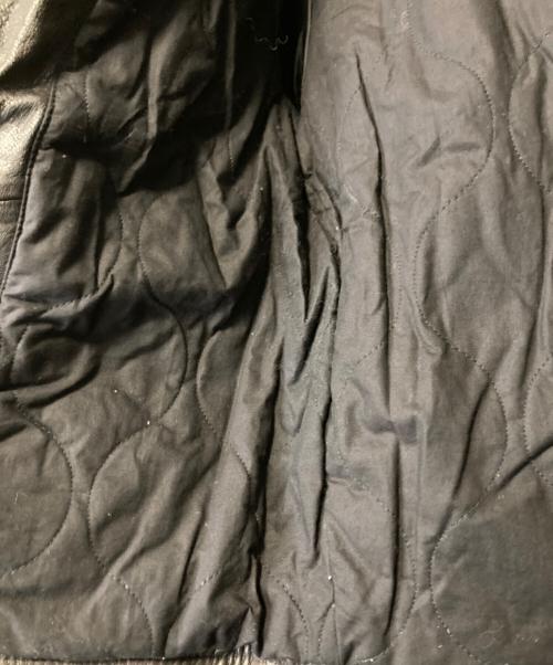 DIESEL（ディーゼル）DIESEL (ディーゼル) ハンドペイントG-1レザージャケット ブラック×ブラウン サイズ:Mの古着・服飾アイテム