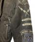 中古・古着 DIESEL (ディーゼル) ハンドペイントG-1レザージャケット ブラック×ブラウン サイズ:M：18000円