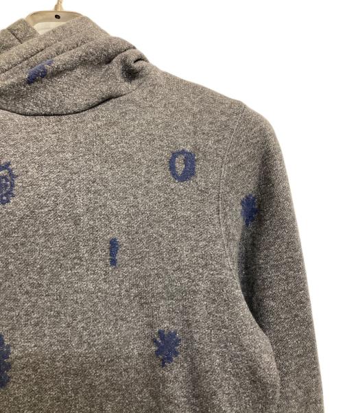 Paul Smith JEANS（ポールスミス ジーンズ）Paul Smith JEANS (ポールスミス ジーンズ) 総柄パーカー ネイビー×グレー サイズ:Ｌの古着・服飾アイテム