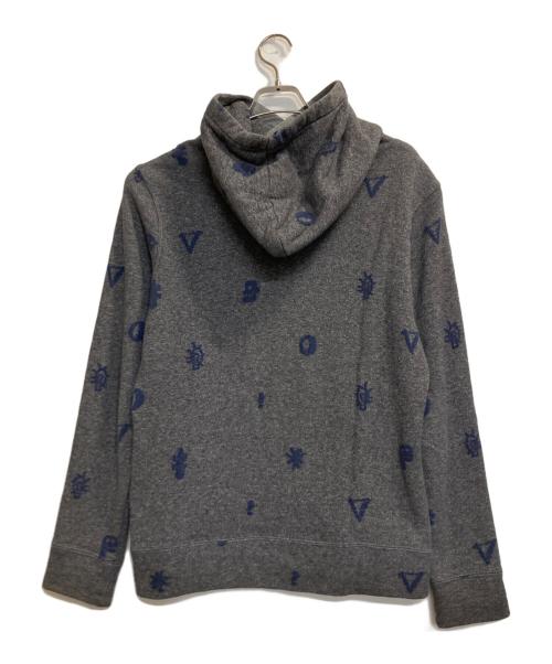 Paul Smith JEANS（ポールスミス ジーンズ）Paul Smith JEANS (ポールスミス ジーンズ) 総柄パーカー ネイビー×グレー サイズ:Ｌの古着・服飾アイテム