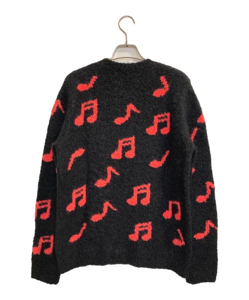 PAUL SMITH（ポールスミス）PAUL SMITH (ポールスミス) モヘヤ混音符柄ニット ブラック サイズ:Mの古着・服飾アイテム