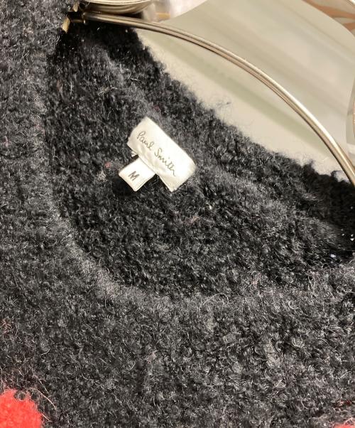 PAUL SMITH（ポールスミス）PAUL SMITH (ポールスミス) モヘヤ混音符柄ニット ブラック サイズ:Mの古着・服飾アイテム