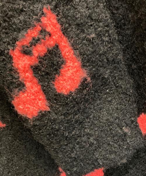 PAUL SMITH（ポールスミス）PAUL SMITH (ポールスミス) モヘヤ混音符柄ニット ブラック サイズ:Mの古着・服飾アイテム