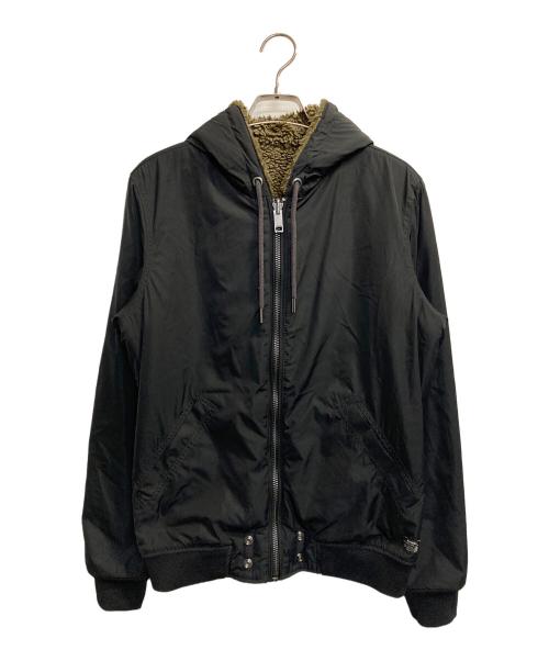 DIESEL（ディーゼル）DIESEL (ディーゼル) 裏ボアボンバージャケット ブラック サイズ:Mの古着・服飾アイテム