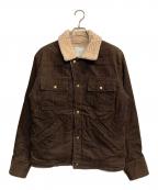 VISVIMビズビム）の古着「CARAVAN JKT SLUB/裏ボアコーデュロイジャケット」｜ブラウン