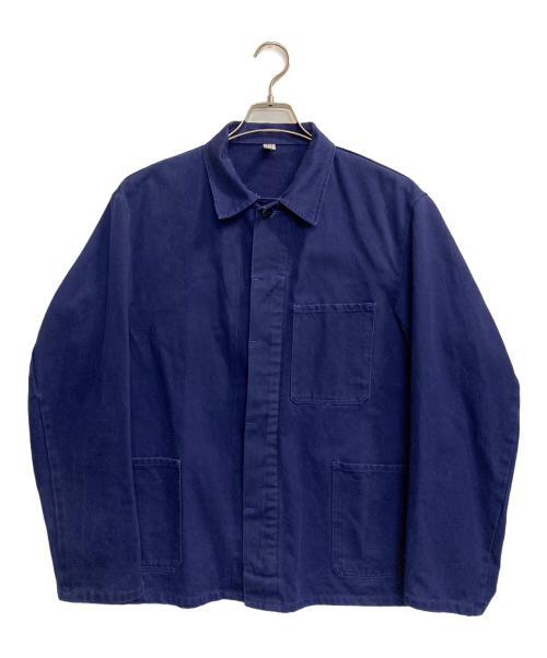 NO BRAND（ノーブランド）NO BRAND (ノーブランド) ユーロワークジャケット ネイビー サイズ:48の古着・服飾アイテム