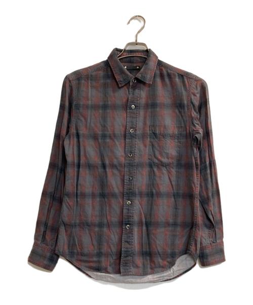 MINEDENIM（マインデニム）MINEDENIM (マインデニム) チェックシャツ レッド×グレー サイズ:1の古着・服飾アイテム