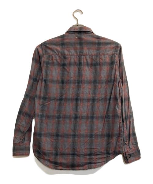 MINEDENIM（マインデニム）MINEDENIM (マインデニム) チェックシャツ レッド×グレー サイズ:1の古着・服飾アイテム