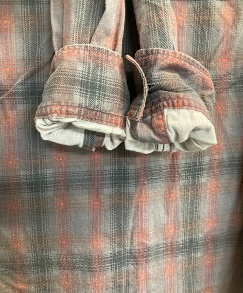 MINEDENIM（マインデニム）MINEDENIM (マインデニム) チェックシャツ レッド×グレー サイズ:1の古着・服飾アイテム