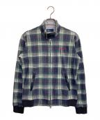 FRED PERRYフレッドペリー）の古着「ジップシャツジャケット」｜ネイビー×グリーン
