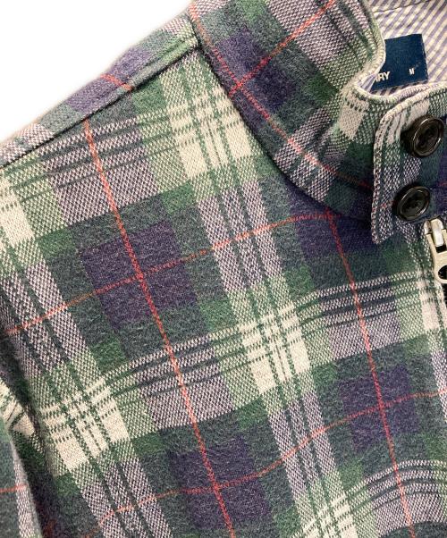 FRED PERRY（フレッドペリー）FRED PERRY (フレッドペリー) ジップシャツジャケット ネイビー×グリーン サイズ:Mの古着・服飾アイテム