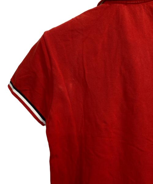MONCLER（モンクレール）MONCLER (モンクレール) ワンポイントワッペンポロシャツ レッド サイズ:Mの古着・服飾アイテム