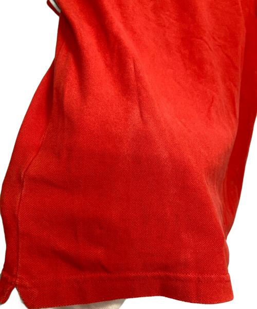 MONCLER（モンクレール）MONCLER (モンクレール) ワンポイントワッペンポロシャツ レッド サイズ:Mの古着・服飾アイテム