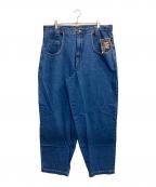 KARL KANIカールカナイ）の古着「ロゴプレートバギーデニムパンツ」｜インディゴ