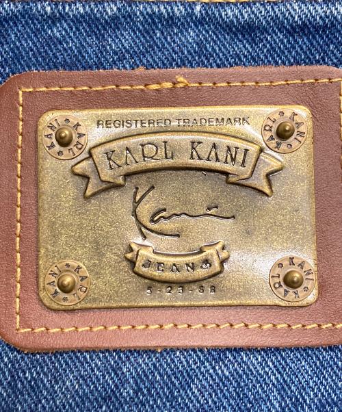 KARL KANI（カールカナイ）KARL KANI (カールカナイ) ロゴプレートバギーデニムパンツ インディゴ サイズ:40の古着・服飾アイテム