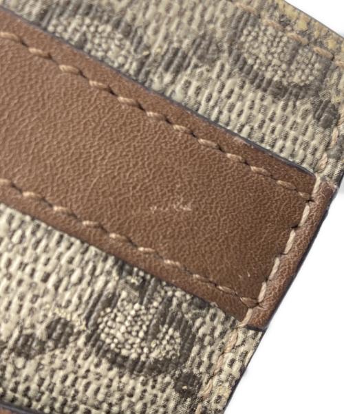 GUCCI（グッチ）GUCCI (グッチ) コンパクトウォレット ベージュ×ブラウンの古着・服飾アイテム