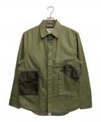 DIESELディーゼル）の古着「D-CORU-SP/コーティングデニムジャケット」｜グリーン