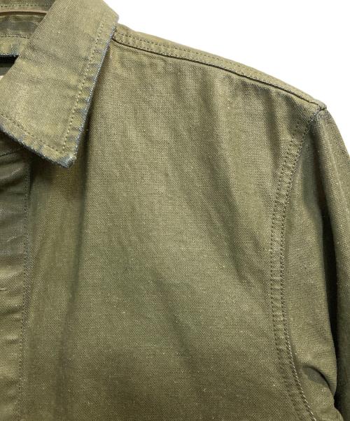 DIESEL（ディーゼル）DIESEL (ディーゼル) D-CORU-SP/コーティングデニムジャケット グリーン サイズ:Sの古着・服飾アイテム