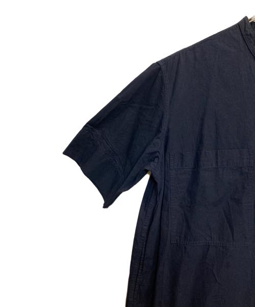 MHL（エムエイチエル）MHL (エムエイチエル) ハーフボタンシャツワンピース ネイビー サイズ:2の古着・服飾アイテム