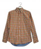 RALPH LAURENラルフローレン）の古着「チェックシャツ」｜オレンジ
