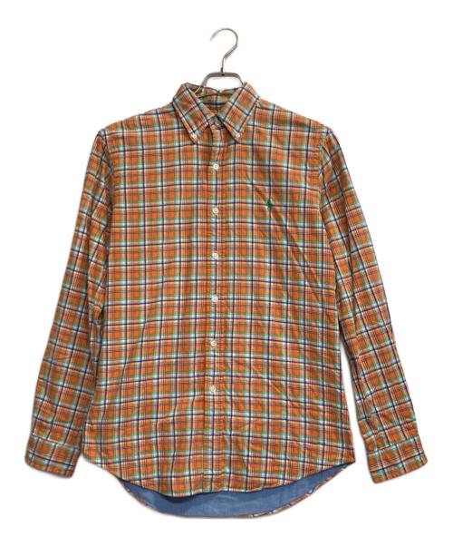 RALPH LAUREN（ラルフローレン）RALPH LAUREN (ラルフローレン) チェックシャツ オレンジ サイズ:Ｓの古着・服飾アイテム