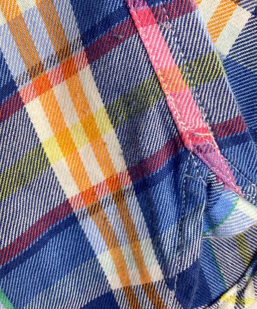 RALPH LAUREN（ラルフローレン）RALPH LAUREN (ラルフローレン) チェックシャツ ブルー×ピンク サイズ:Ｓの古着・服飾アイテム