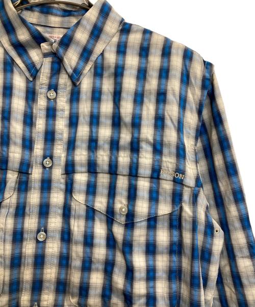 FILSON（フィルソン）FILSON (フィルソン) チェックシャツ ブルー×アイボリー サイズ:Ｓの古着・服飾アイテム